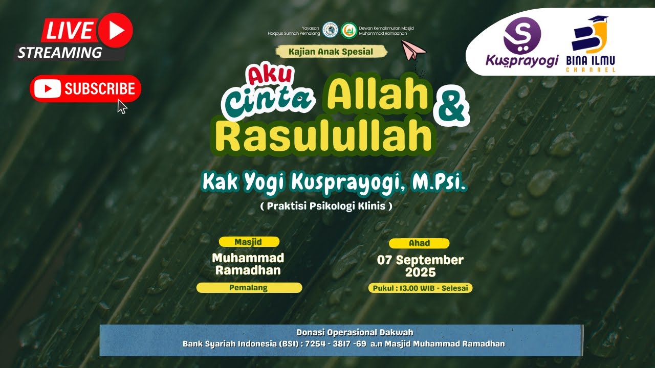 KAJIAN ANAK DENGAN KAK YOGI
