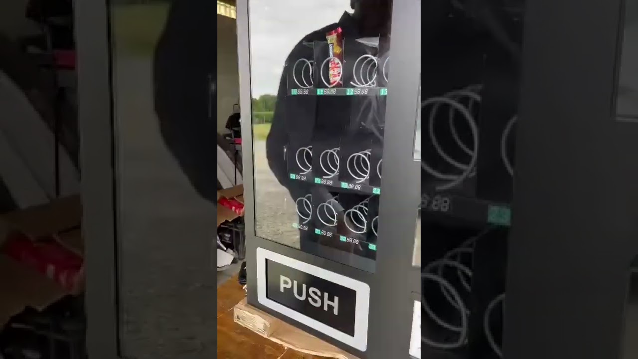 Age control verification system for vending machines swiping card