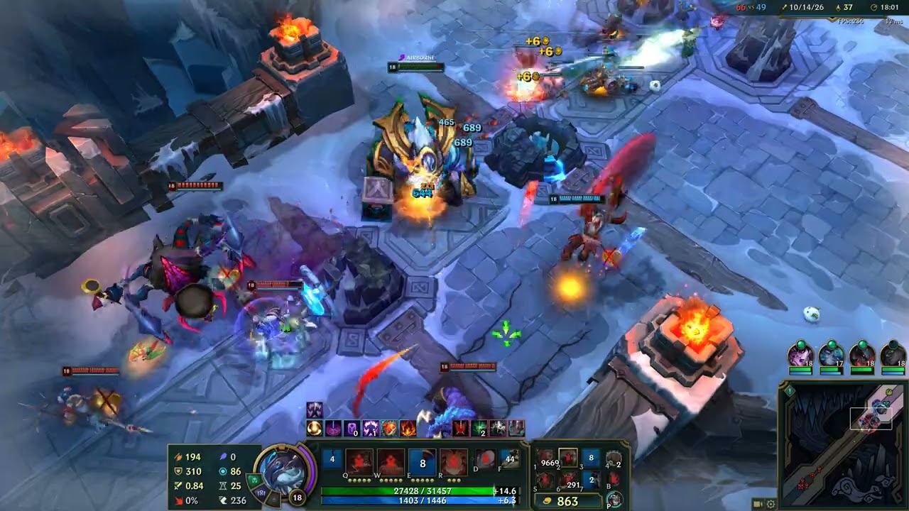 League of Legends - ARAM Mayhem - Giga ornn (57k hp)