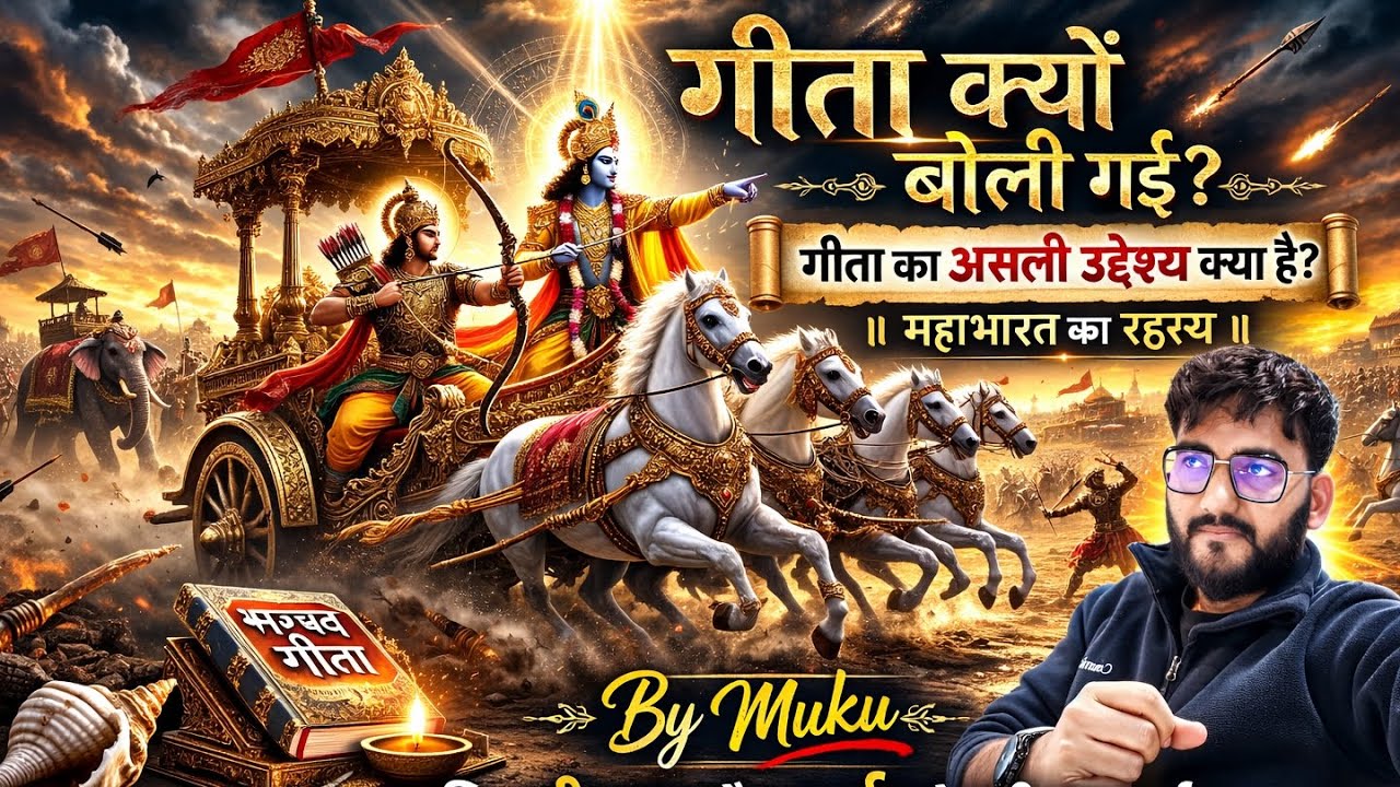 गीता क्यों बोली गई? आखिर भगवान श्रीकृष्ण का उद्देश्य क्या था? By Muku