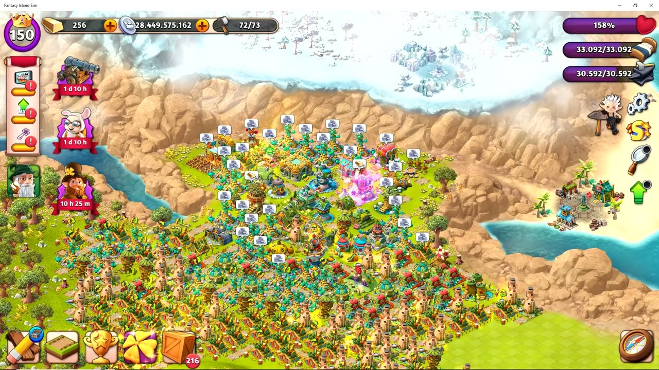 FANTASY ISLAND SIM: FUN FOREST ADVENTURE (DIA 610) LV 150 (MAX) (RANKING GLOBAL: 4721 - LOCAL: 71)