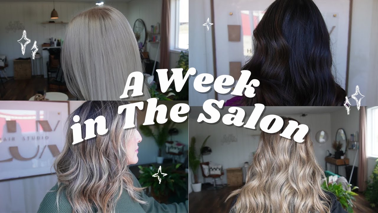 COME TO WORK WITH ME IN THE SALON | PLATINUM BLONDE | BOX DYED HAIR | GREY HAIR BLENDING