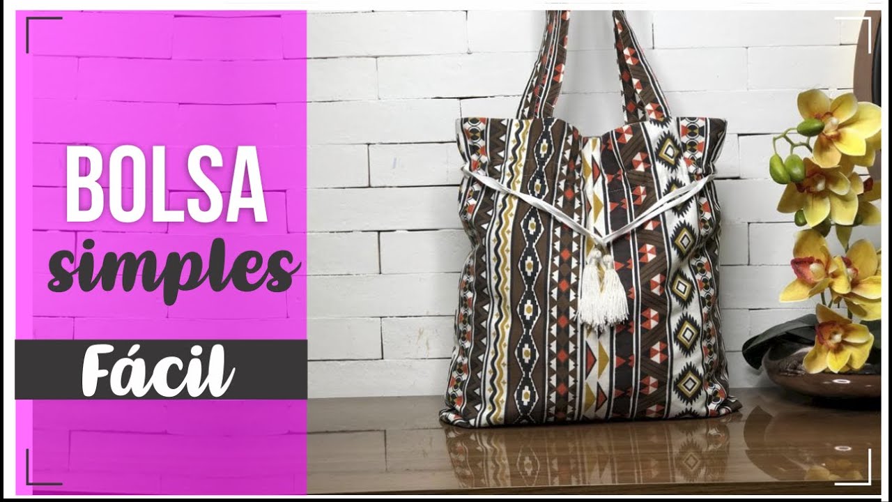 Como Fazer Bolsa de Tecido F&aacute;cil Passo a Passo