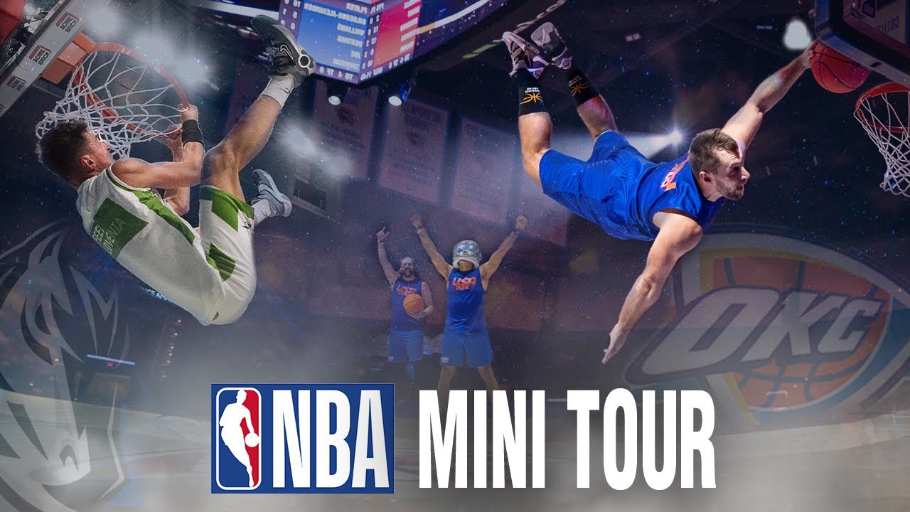 Acrobatic basketball World Champions united for the NBA halftime show | USA Dunk x Dunking Devils