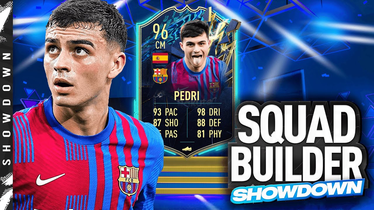 96 TOTS Pedri Squad Builder Showdown vs @AJ3 !!!