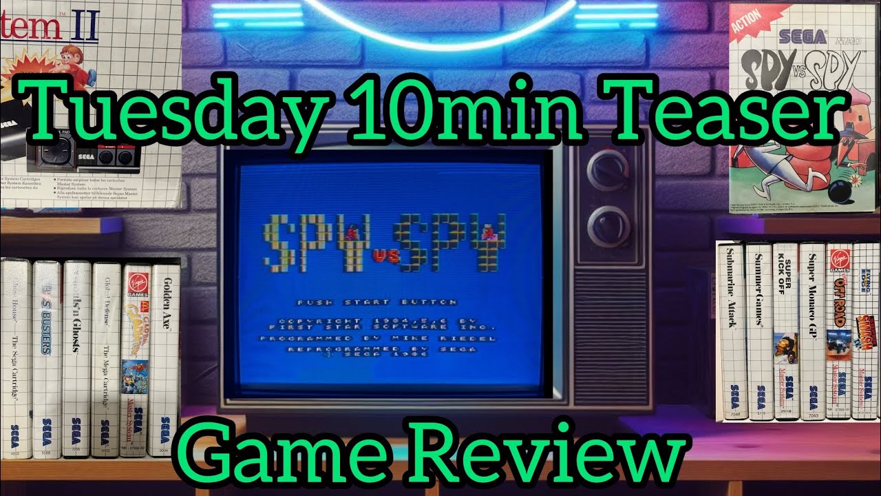 Tuesday/Thursday 10min Teaser Ep216 - Spy vs Spy  #mastersystem #retrogaming  