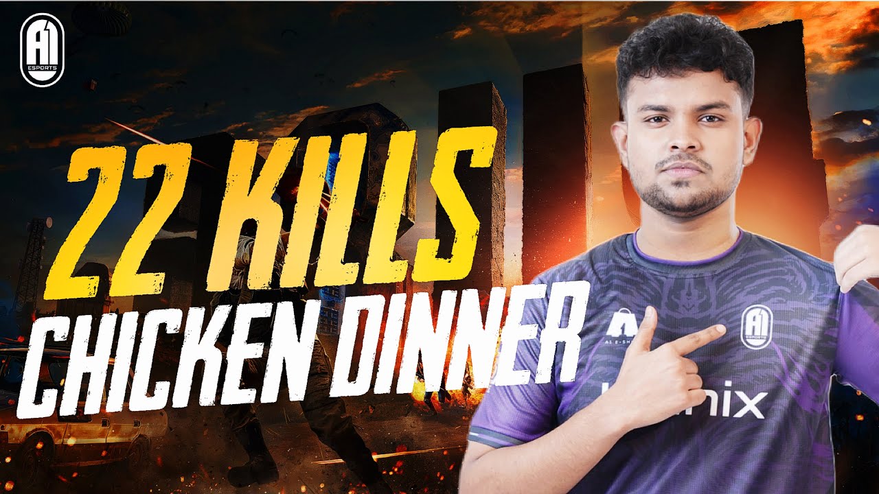22 Kills Chicken In Tournament | Solo 7 Kills | A1RgDEaThStoRM