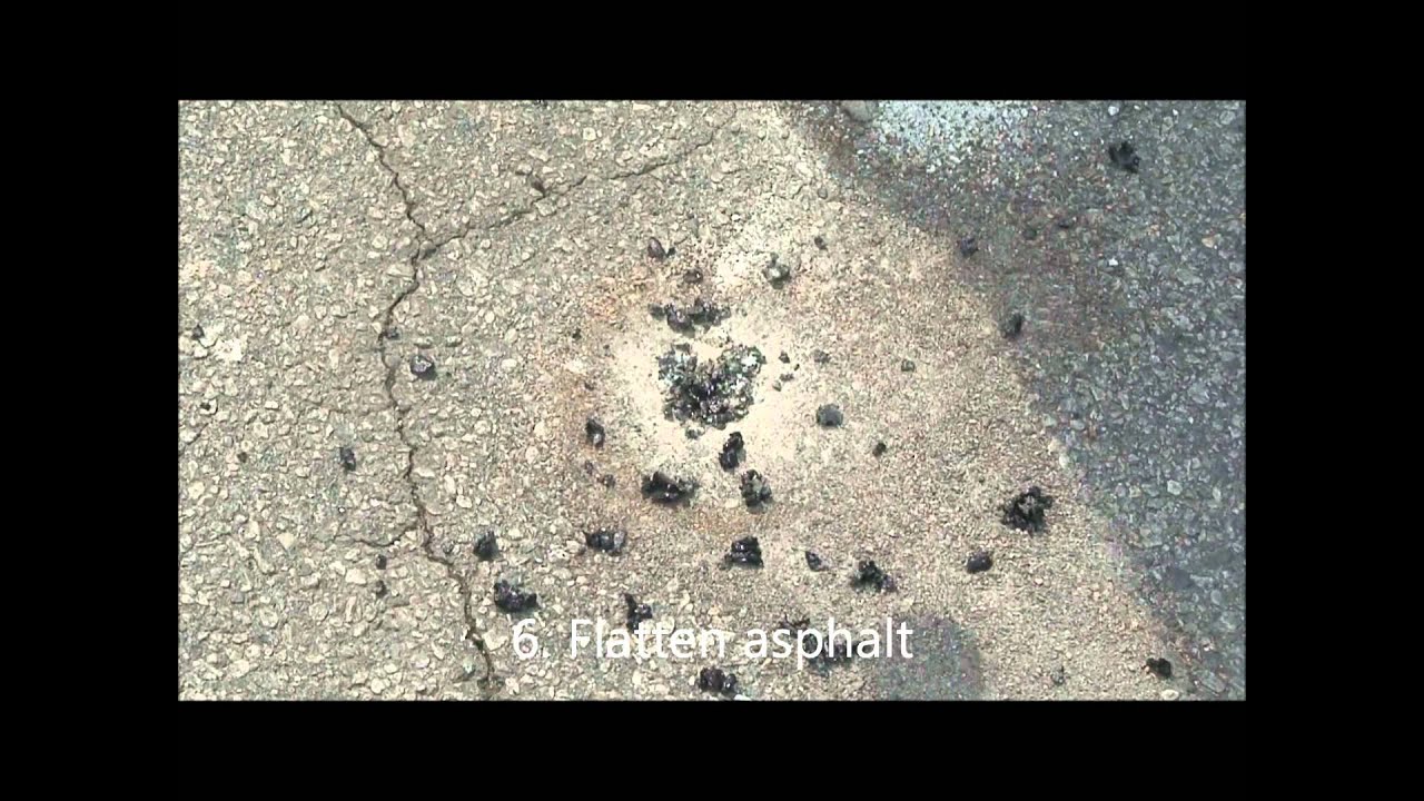 Tent Staking & Patching in Asphalt