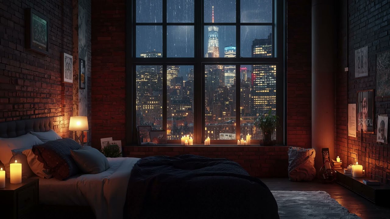 Relaxing Rain at Night 🌧️🌙 Fall Asleep Fast with Soft, Peaceful Rain Sounds 💤✨