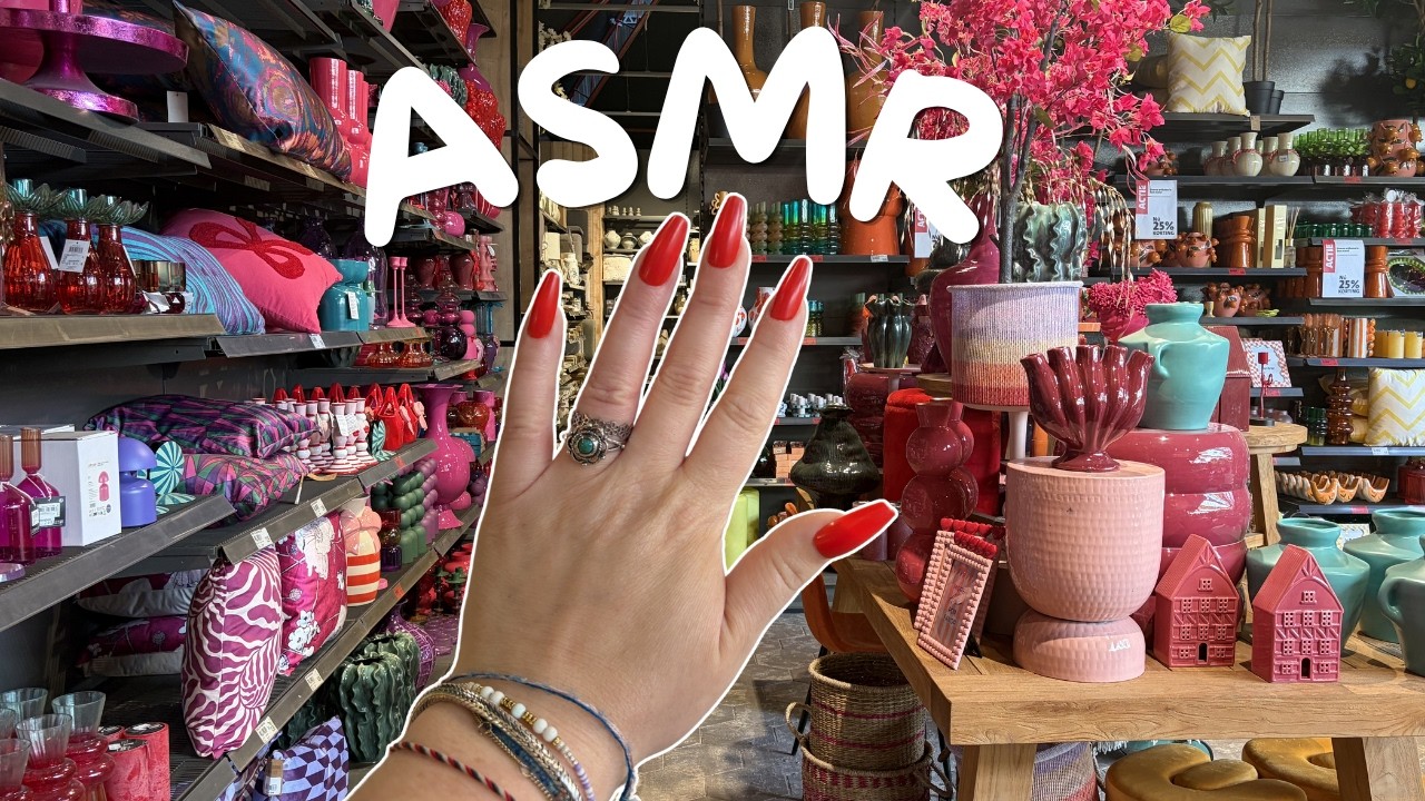 Public ASMR at Garden Centre 🌺🪴 Tapping & Scratching
