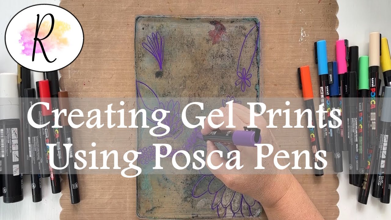 Creating Gel Prints with Posca Pens, Paint and your Gelli Plate | Tutorial Video
