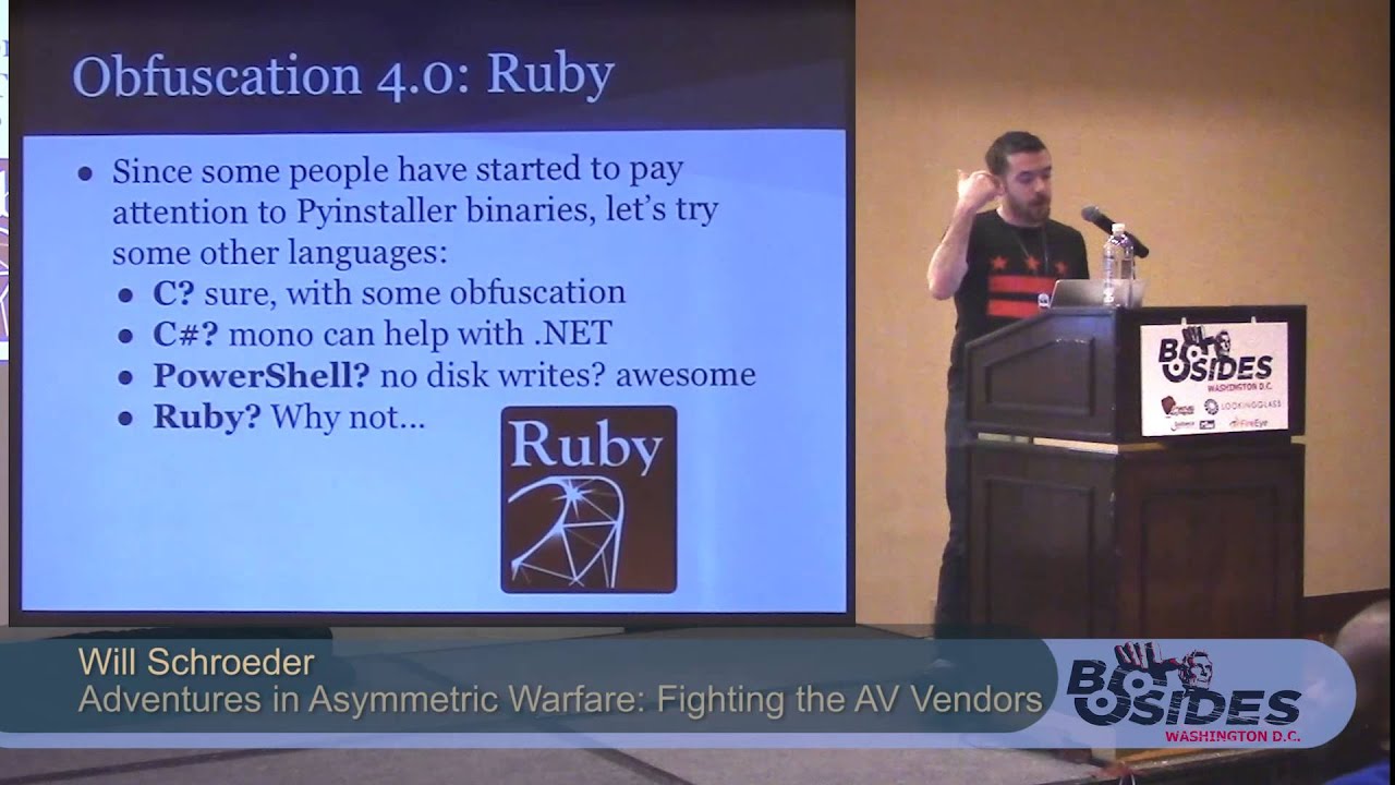 BSides DC 2014 - Adventures in Asymmetric Warfare: Fighting the AV Vendors