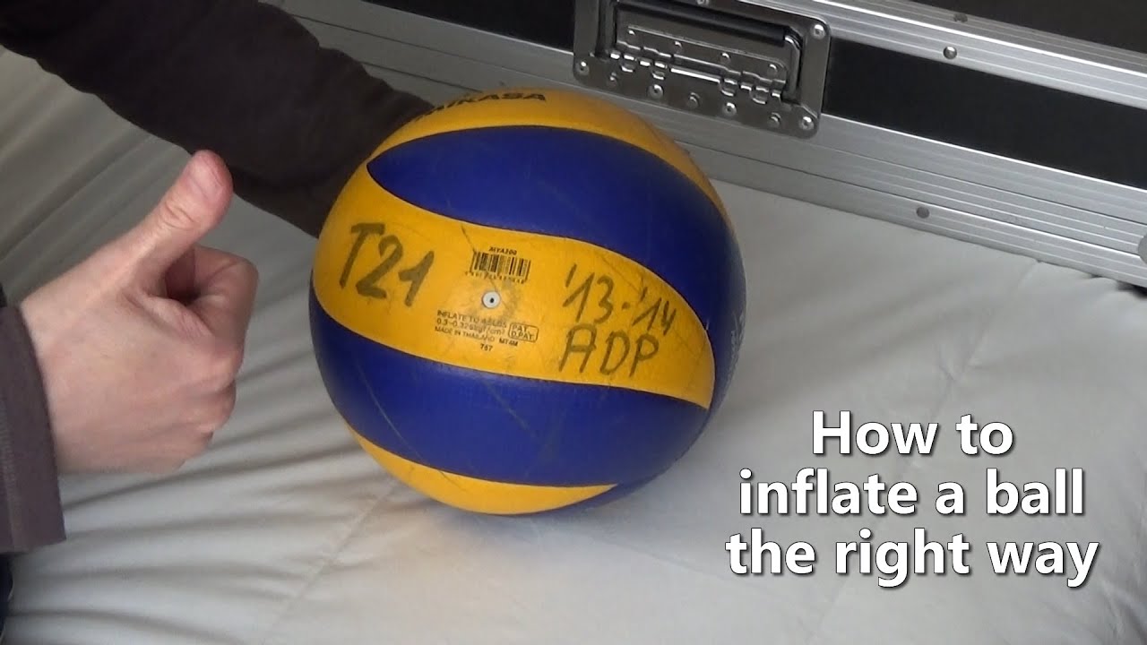 How to inflate a ball the right way