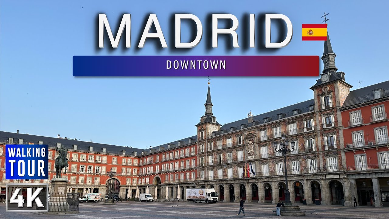 Walking Tour through Madrid - Spain 4k