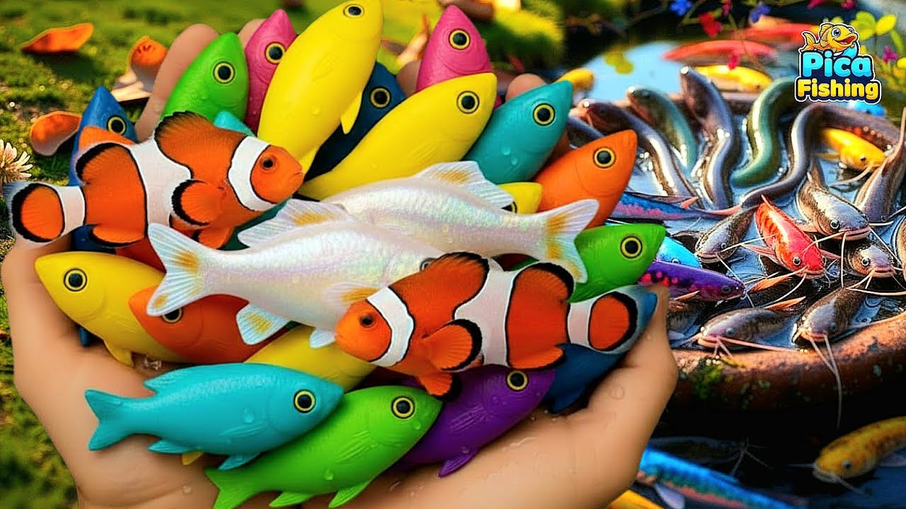 Catch Tropical Fish from Giant Colorful Eggs | Super Colorful Aquarium Surprise