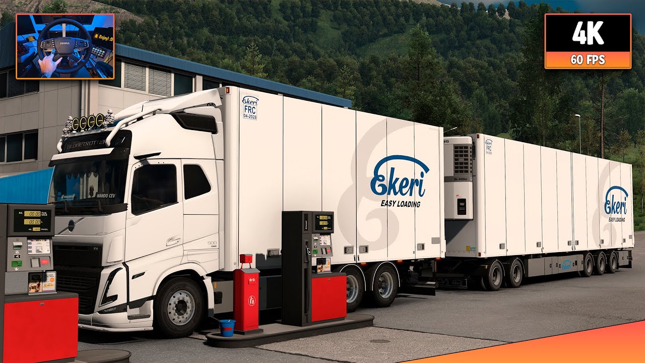 Volvo FH6 500 | Mo i Rana - Narvik | ETS2 1.57 4K Gameplay + Wheel Cam