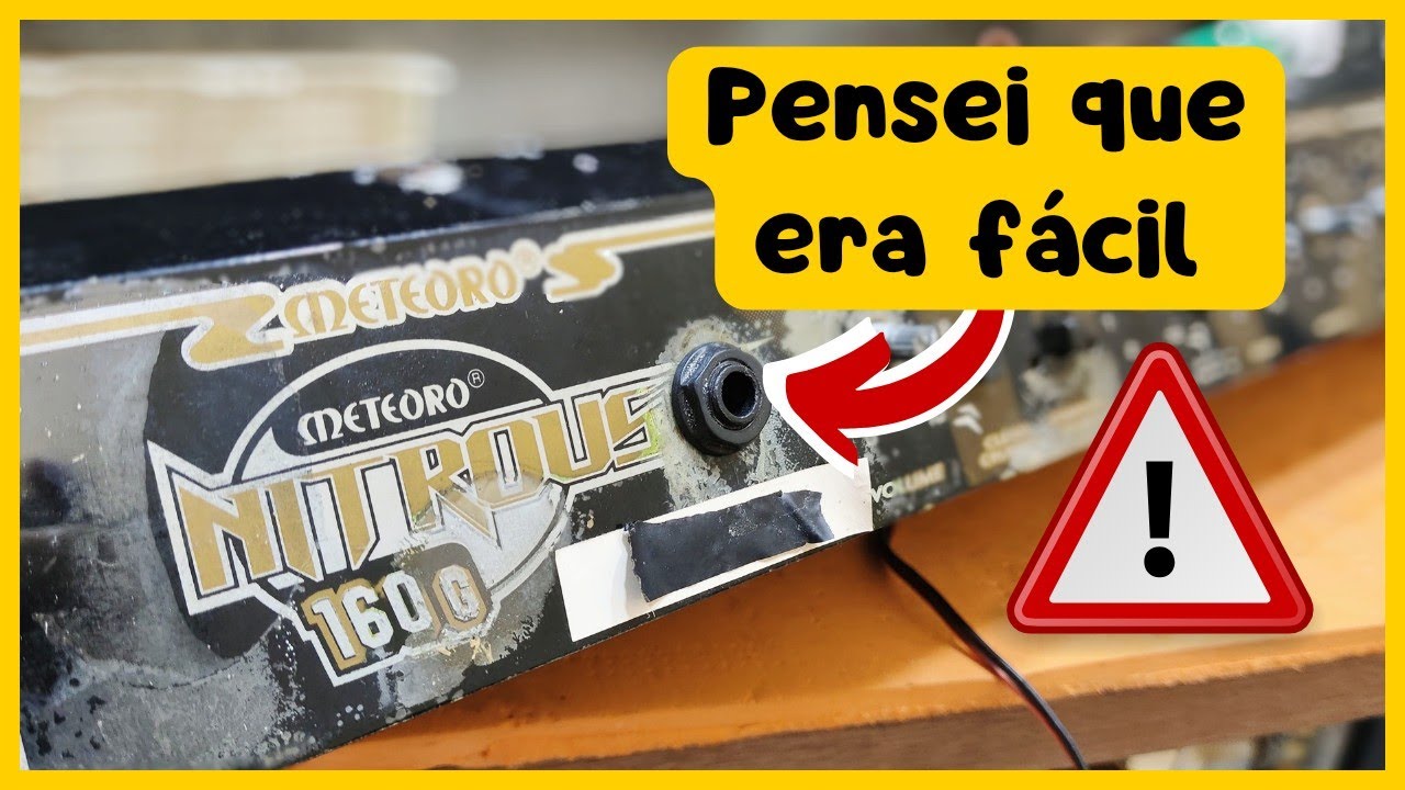 Cubo de Guitarra Meteoro Nitrous 160G vamos falar de jack P10