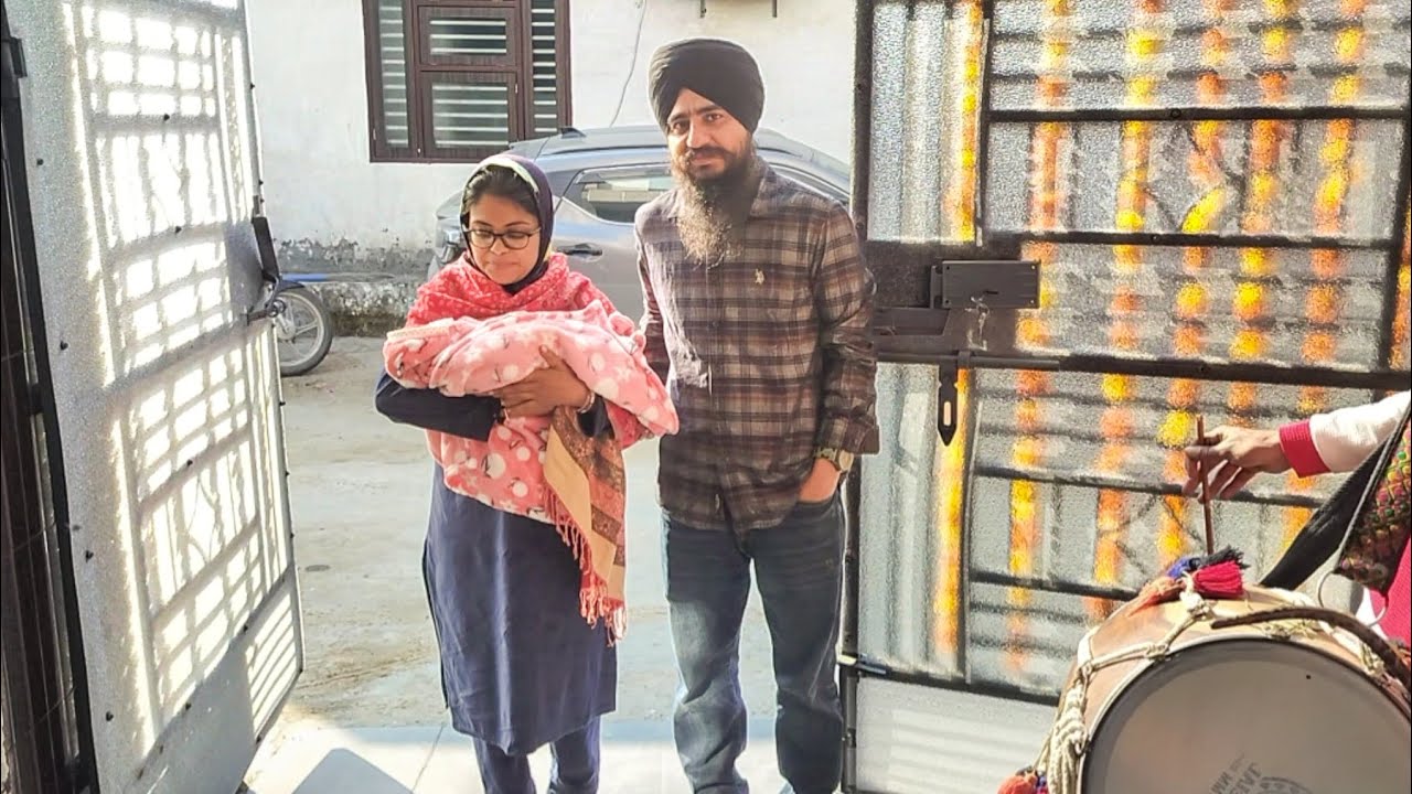 Grand welcome of my baby boy SHIVJOT SINGH at my home | babie's grand welcome | baby welcome at home