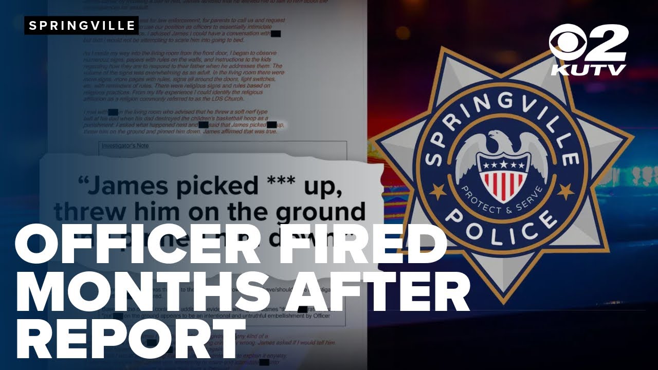 Leaked documents, footage shed light on 'unfair' termination of Springville police officer