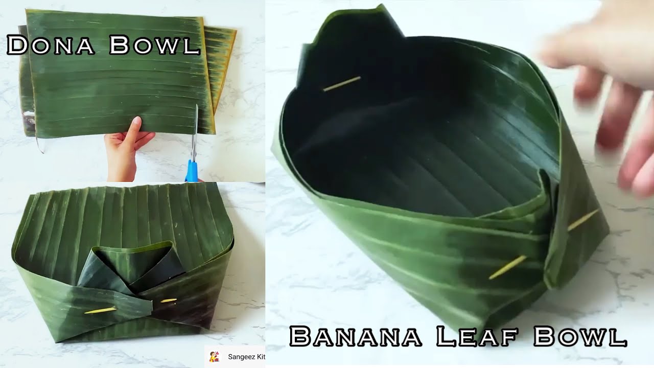 How to make Banana Leaf Bowl | Manipuri Dona Bowl