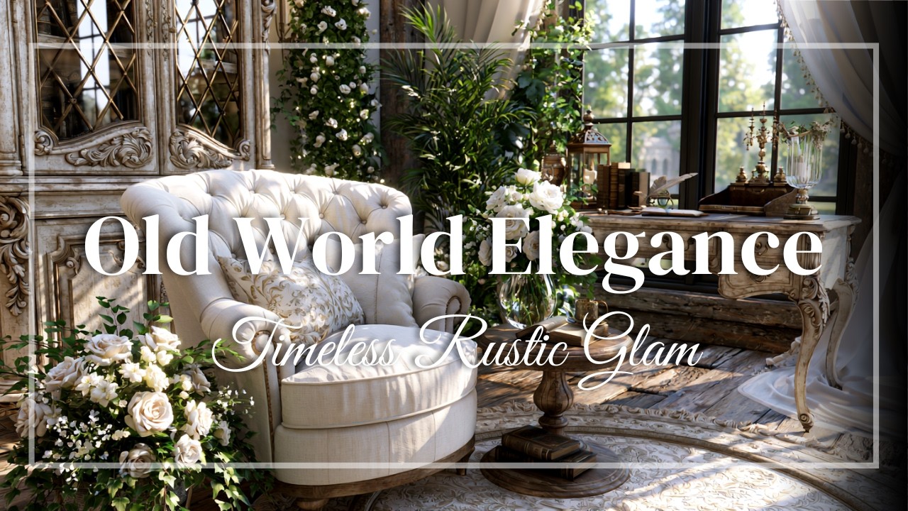 European Manor Decorating Ideas ✨ Rustic Vintage Glam for an Exquisite Home Interior