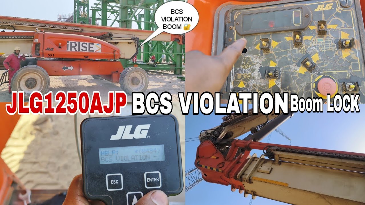 JLG1250AJP BCS VIOLATION BOOM LOCK 🔐 | @KGNYoutuberkushinagar | Mr Asraf Ansari TECHNICIAN ✅