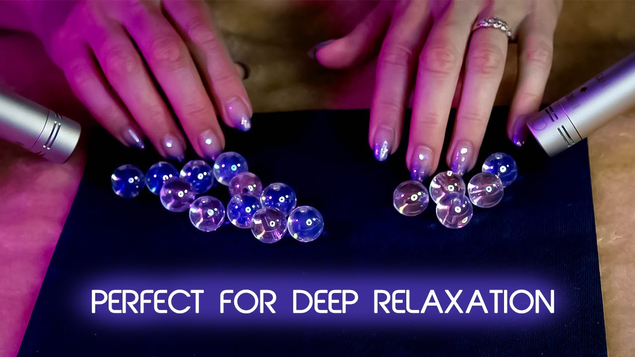 ASMR Soft Beads Tapping & Paper Sounds for Relaxation 🌙
