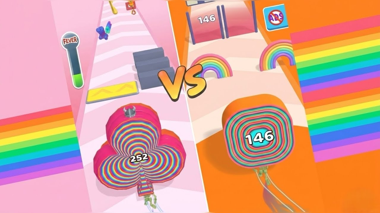 LAYER MAN /vs SMASH RUNNER ∞ EEMM Gameplay Android iOS • Layer Run 3D SatisfyingMobile Games 
