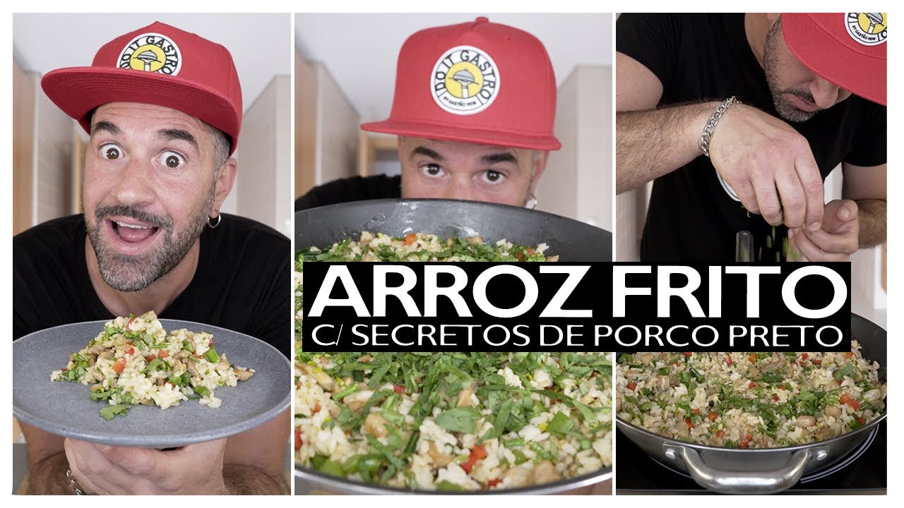 Hoje vamos fazer... Arroz Frito com Secretos de Porco Preto
