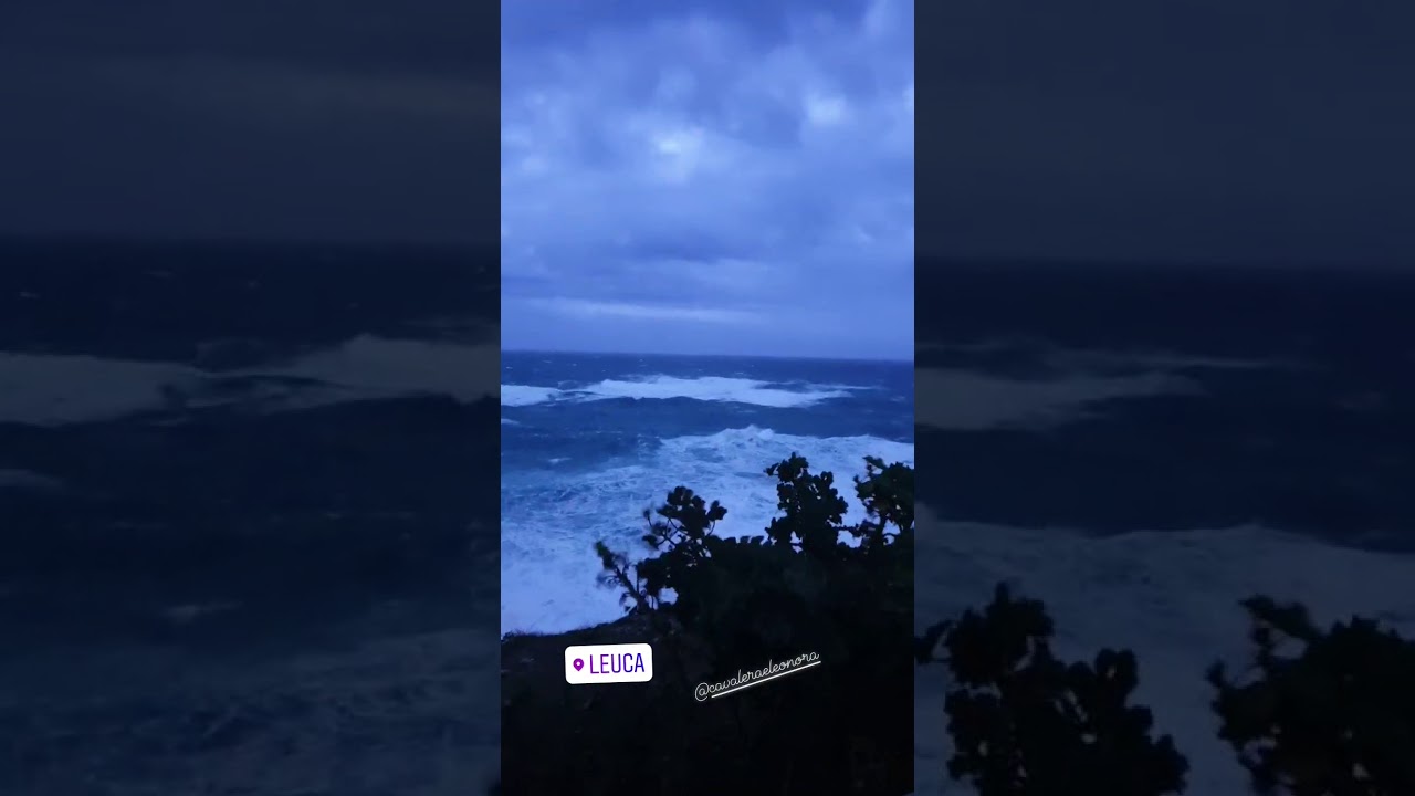 Mareggiata a Leuca 24-11-2019