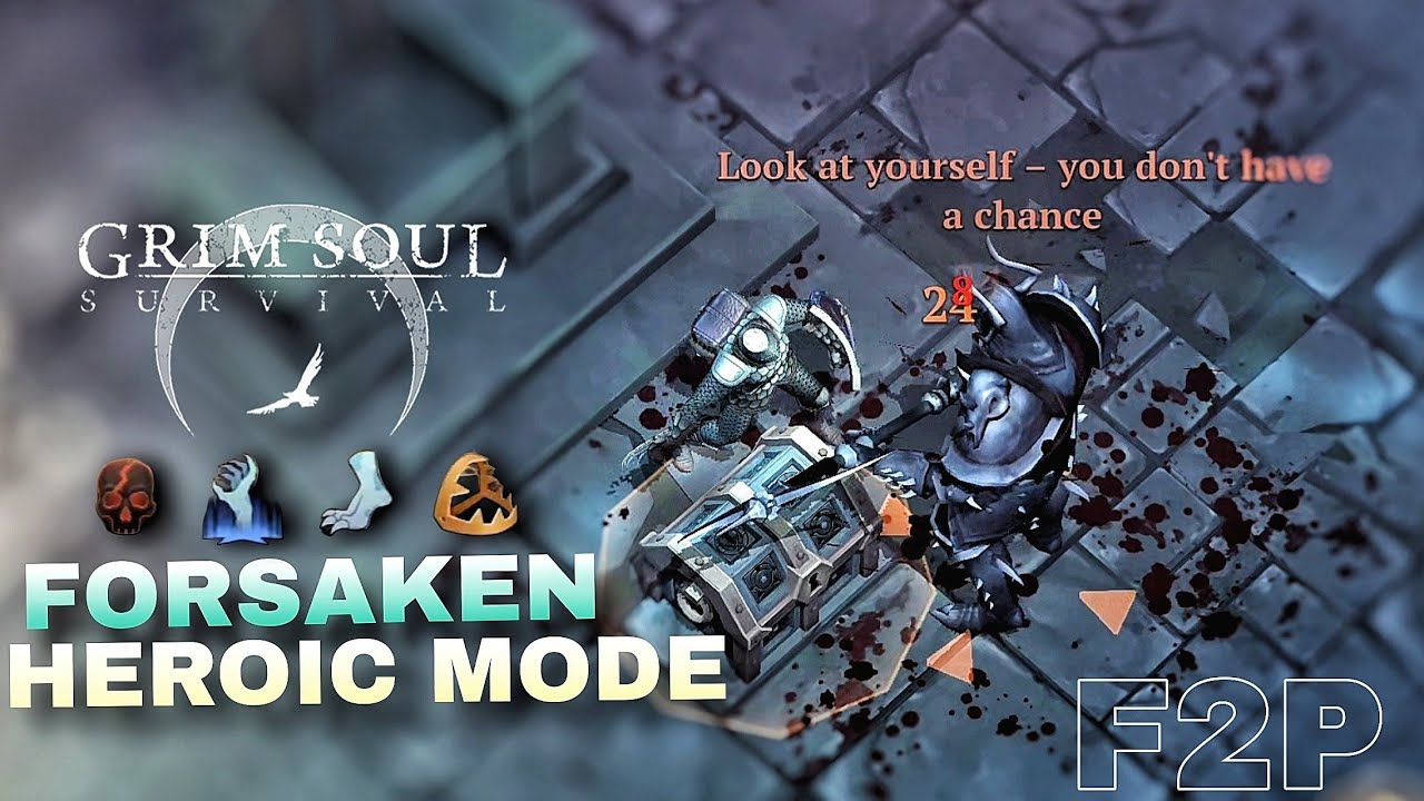 Grim Soul - (Beginner's Guide F2P) Heroic Forsaken Dungeon All Floor. 