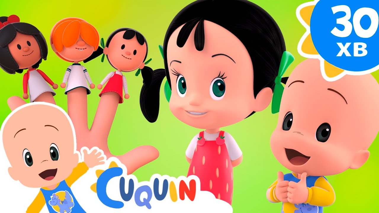 Клео та Кукiн 👋 Пальчикова сім'я 👨‍👨‍👧 Збірник дитячих пісень  | Cleo & Cuquin