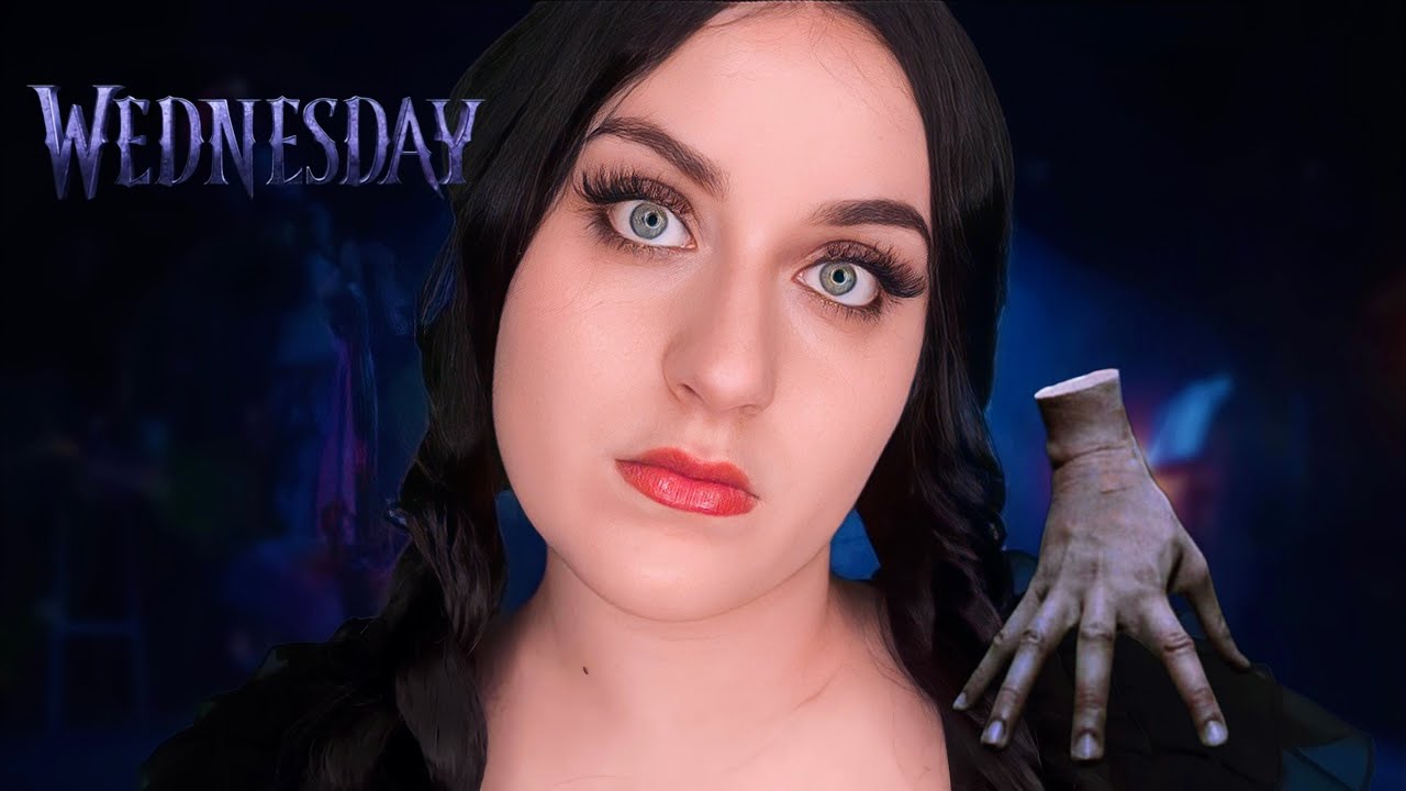ASMR WEDNESDAY ADDAMS UNTERSUCHT & SCHMINKT DICH 🦂Wednesday Roleplay Cranial Nerve Exam, Make Up RP