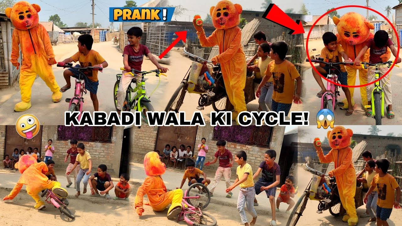 Teddy Bear Ne Kabadi Wala Ki Cycle Le Li 😱 | Village Prank Funny Reactions
