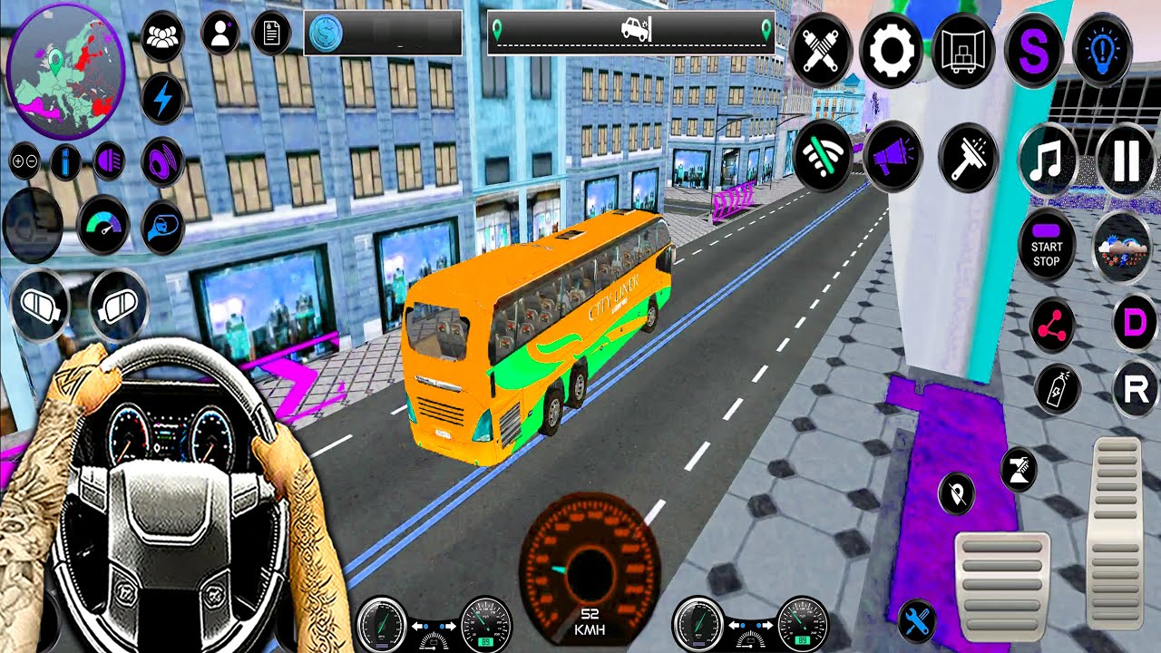 CITY BUS SIMULATOR BUS DRIVER-ANDROID GAMEPLAY | L-BUS4 | MOBILEGAMEVIDEO913 | SB4G GAMING