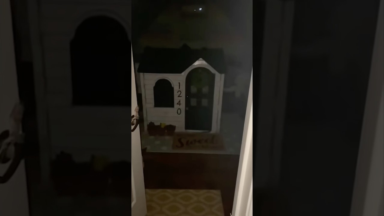 Что-то пряталось в игровом домике.. #ужас