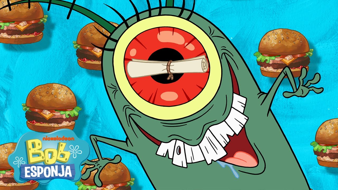 Bob Esponja | ¡Los Mejores Momentos de Plankton! 👁| Bob Esponja en Español