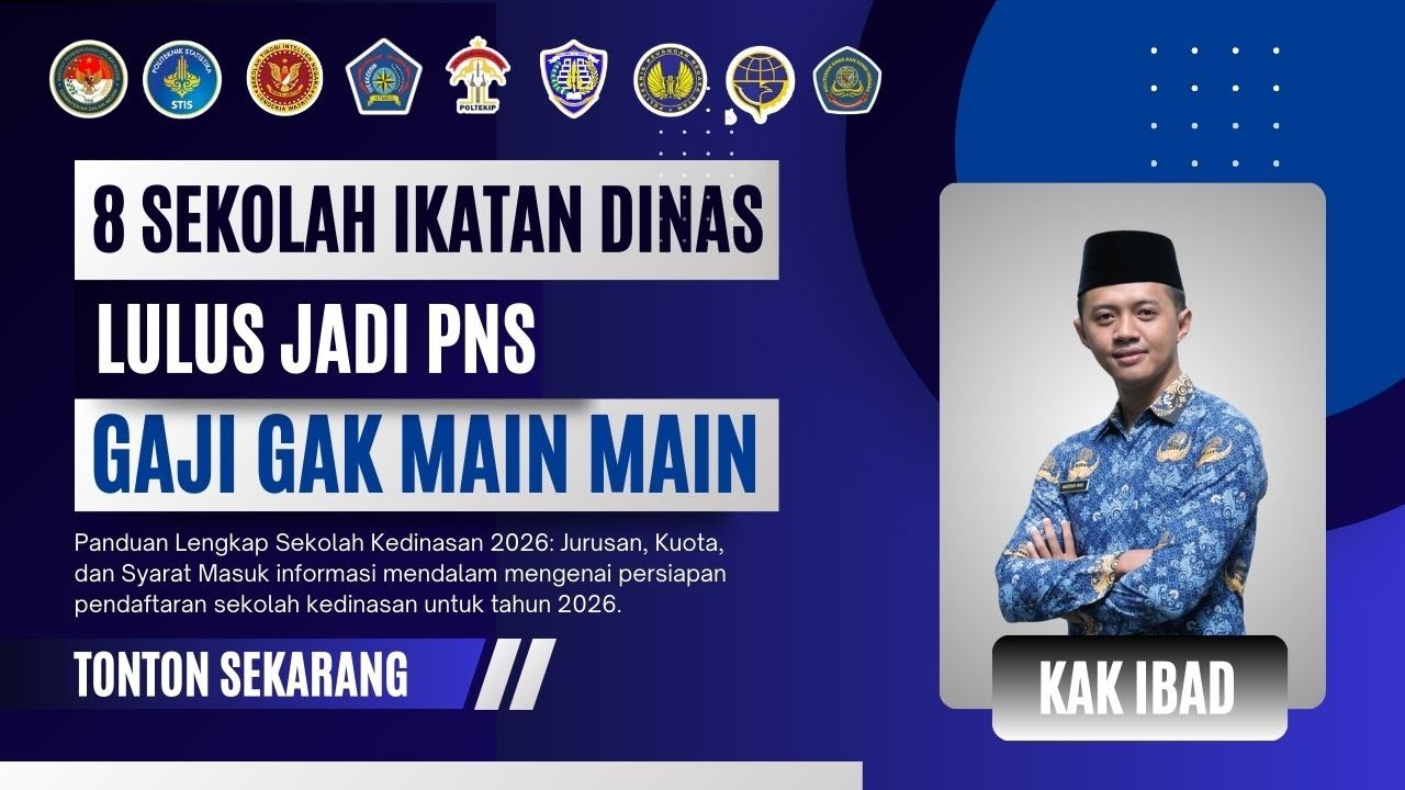 Sekolah Kedinasan Buka Pendaftaran Tahun 2026 Auto Jadi PNS
