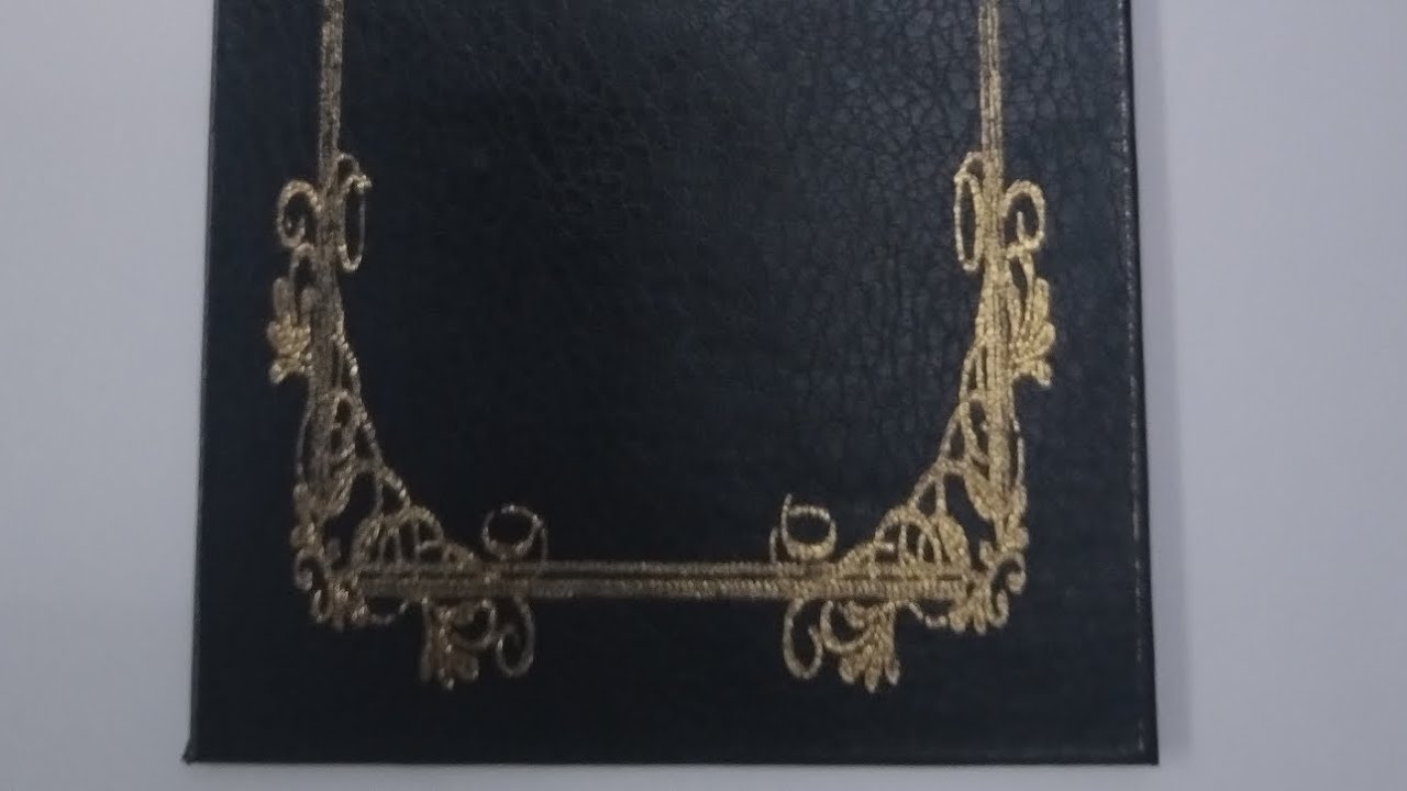 Foiled Leather Bookmark Tutorial.
