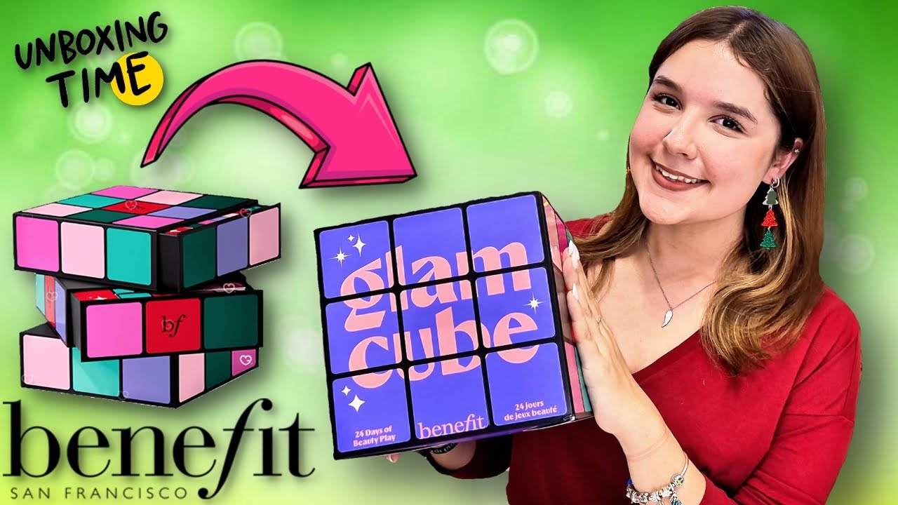 BENEFIT GLAM CUBE ADVENT CALENDAR  распаковка !!!