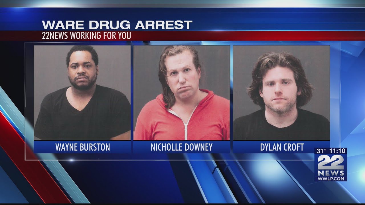 Police arrest three on multiple drug charges in Ware