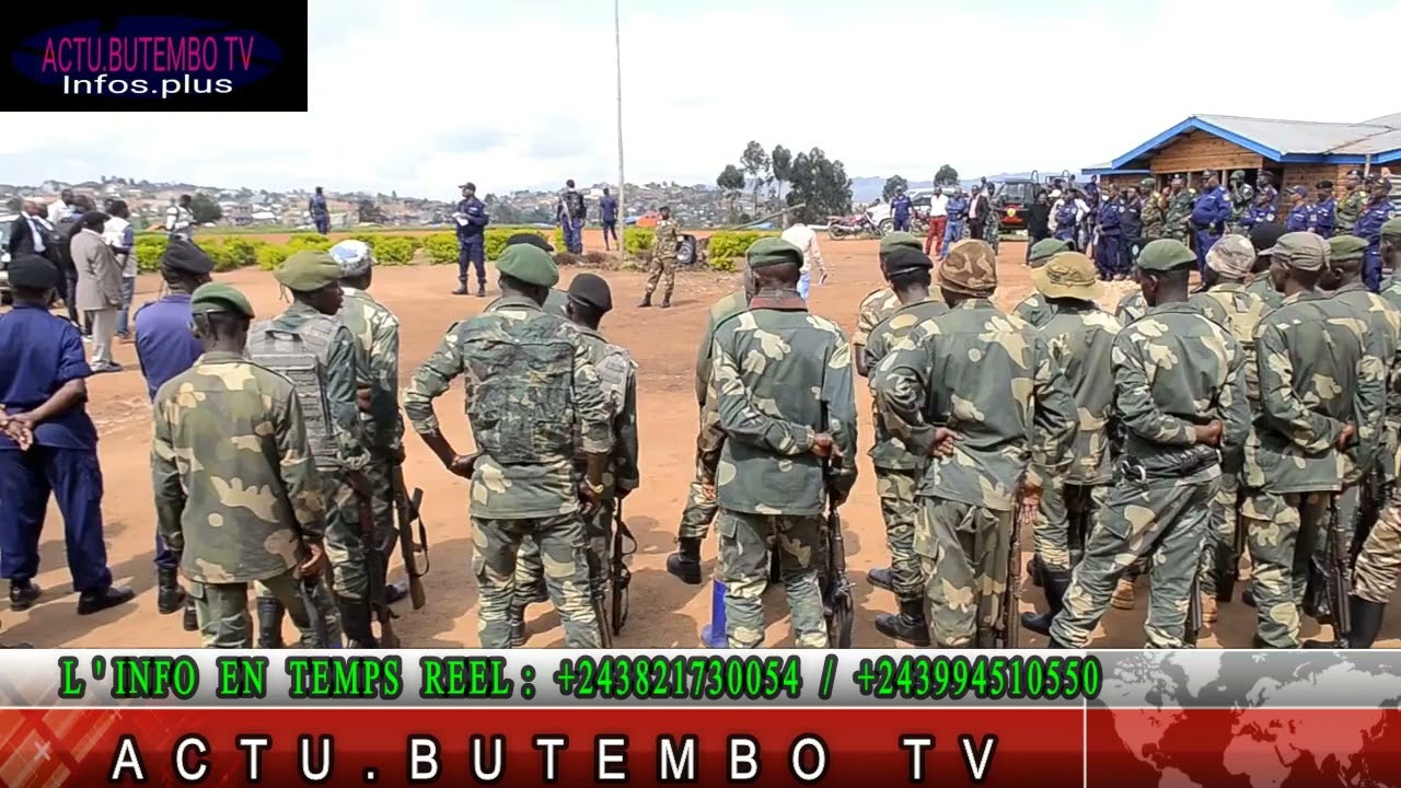 BUTEMBO(RDC):parade mixte FARDC-PNC présidée par le maire de Butembo mardi 01 Novembre 2022