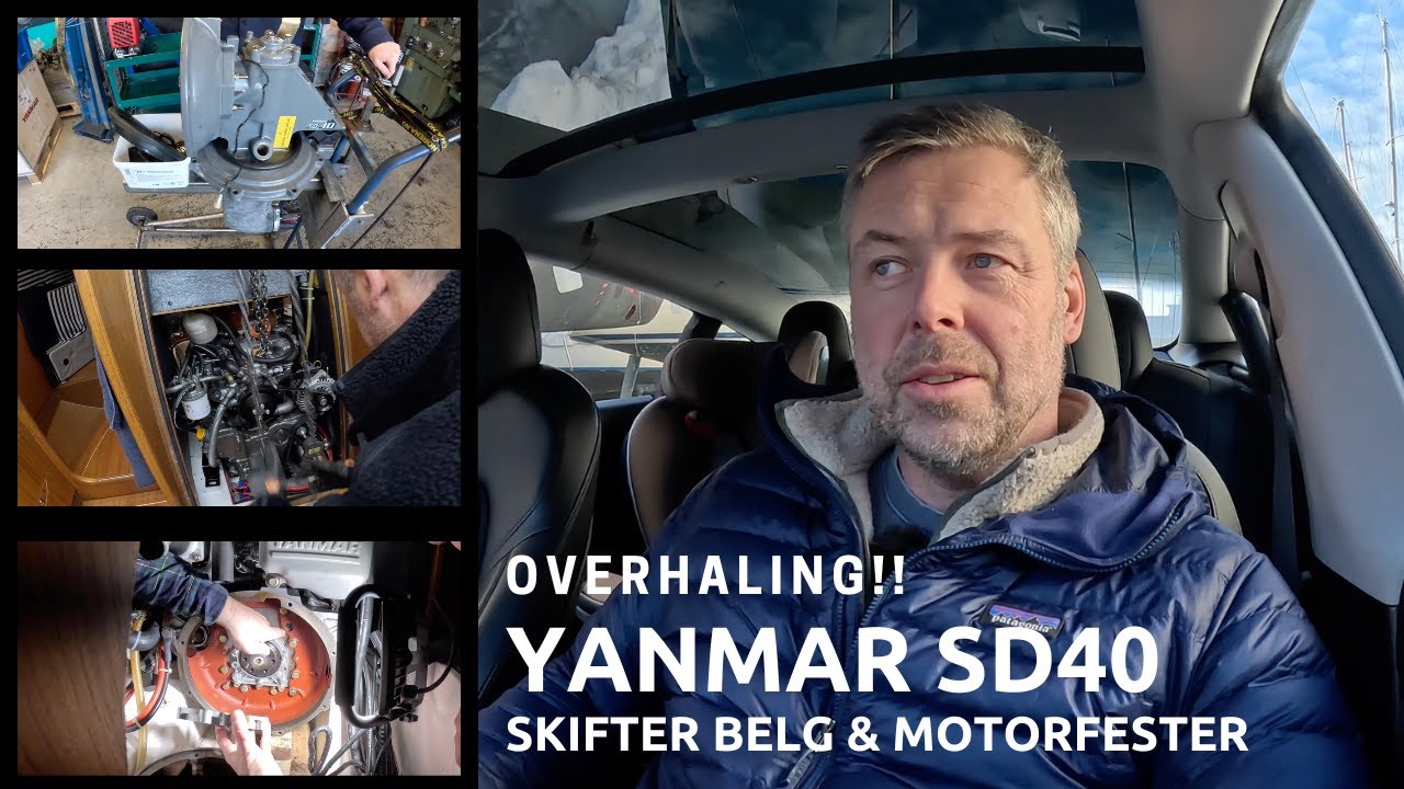 Overhaling av Yanmar SD40 seildrev - Belgskifte - Nye motorfester fra Ellebogen mm! (Episode 3)