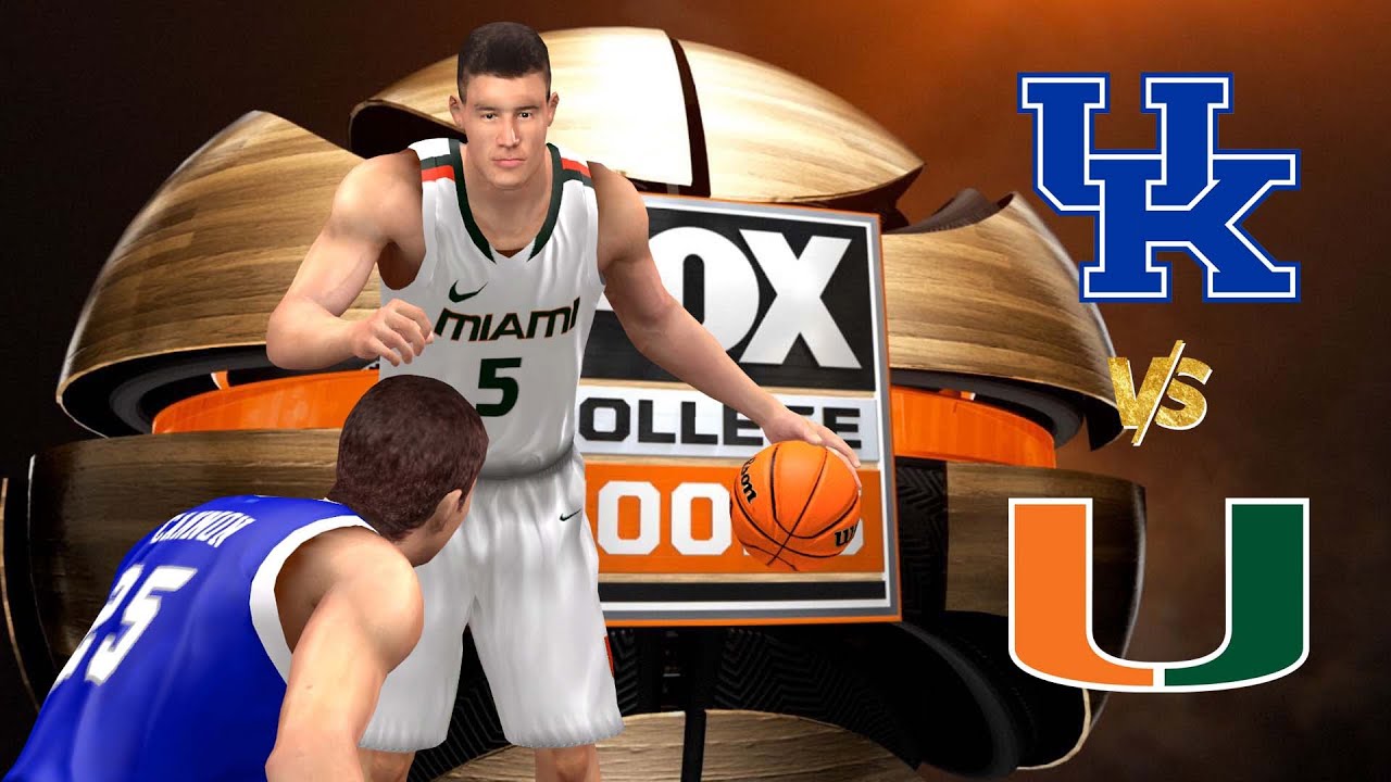 Kentucky vs Miami - FOX College Hoops - Fictional Mod