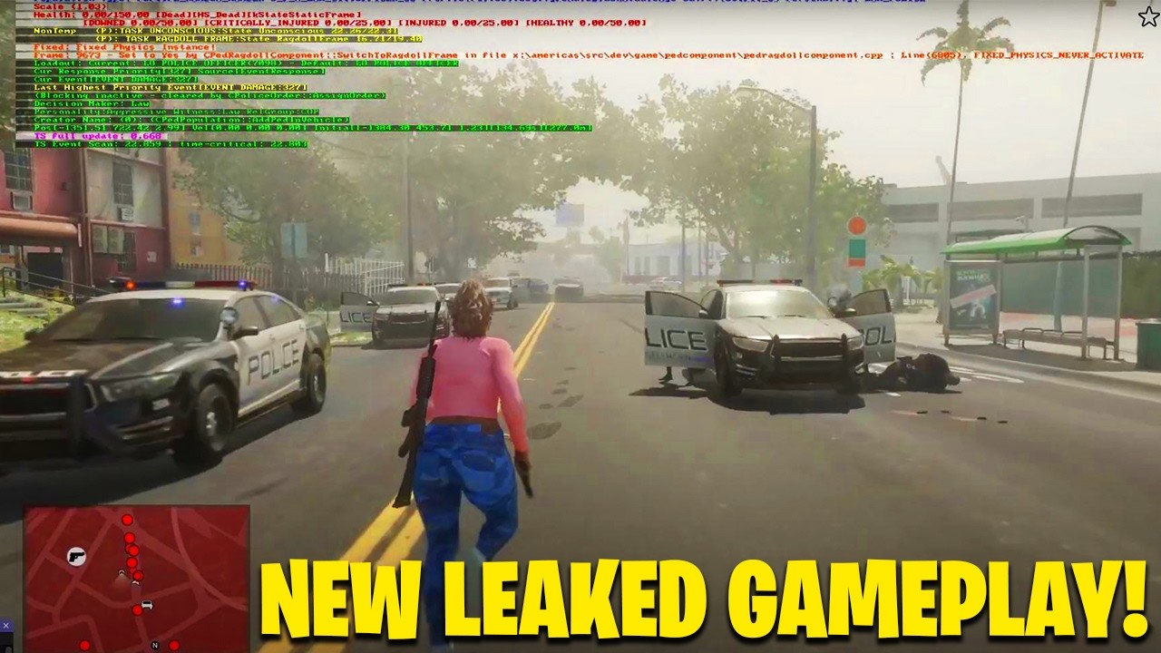 УТЕЧКА ГЕЙМПЛЕЯ GTA 6!