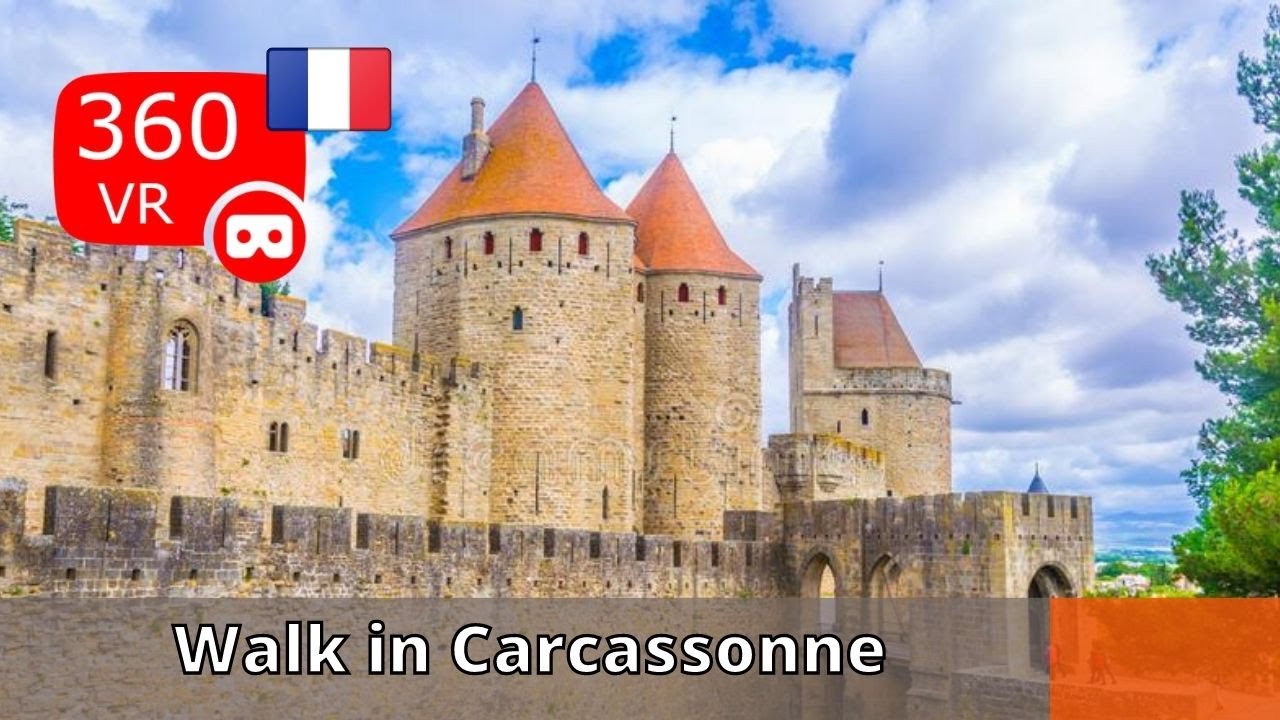 360&deg; views of France : Today a walk in Carcassonne 1/2