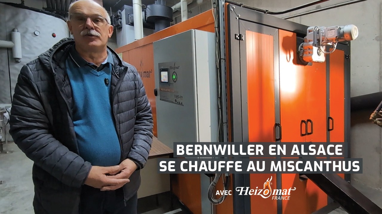 Réseau de chaleur au miscanthus à Bernwiller avec une chaudière Heizomat | Heizomat France