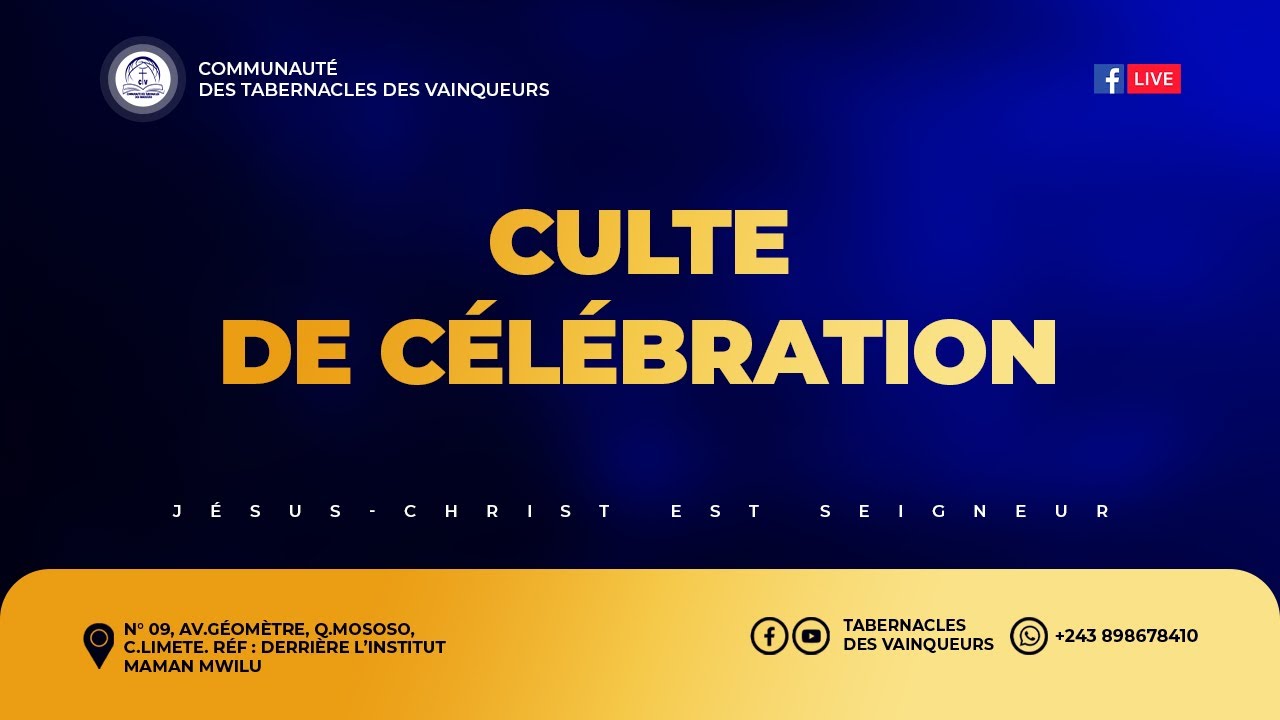CULTE DE CELEBRATION