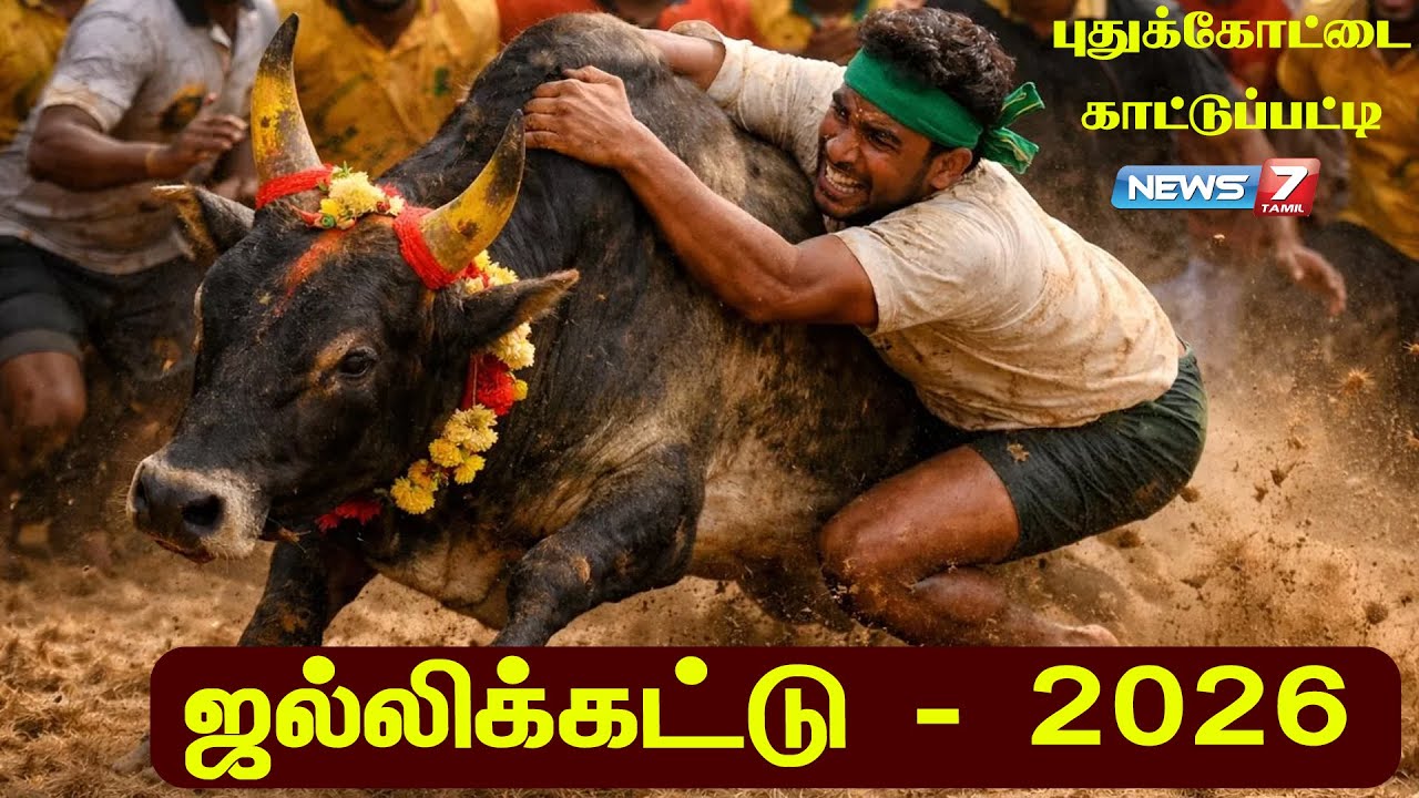 புதுக்கோட்டை மாவட்டம் காட்டுப்பட்டி ஜல்லிக்கட்டு 2026 | நேரலை | Kattupatti Jallikattu Live
