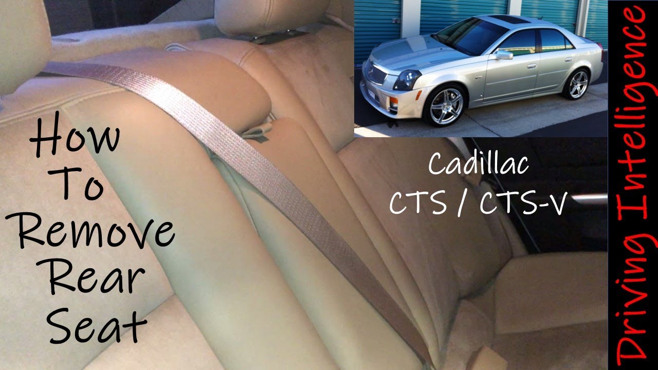 How To Remove Cadillac CTS Rear Seat & Subwoofer Shelf: '03-'07 CTS '04-'07 CTS-V